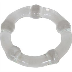 Cocky Boys Glass Cockring - Clear Sex Toy Cocky Boys Glass Cockring - Clear Sex Toy