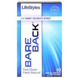 LifeStyles Bare Back Condoms - 10 Pack Sex Toy LifeStyles Bare Back Condoms - 10 Pack Sex Toy
