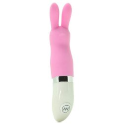 Crush Snuggle Bunny Mini Vibe - Pink - 2.25" Sex Toy Crush Snuggle Bunny Mini Vibe - Pink - 2.25" Sex Toy