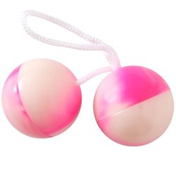 Duotone Orgasm Balls - Pink / White Sex Toy Duotone Orgasm Balls - Pink / White Sex Toy
