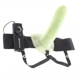 Fetish Fantasy Series for Him or Her Vibrating Hollow Strap On - Glow in the Dark Sex Toy Fetish Fantasy Series for Him or Her Vibrating Hollow Strap On - Glow in the Dark Sex Toy