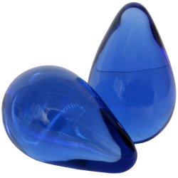 Crystal Premium Glass - Large Kegel Eggs - Blue Sex Toy Crystal Premium Glass - Large Kegel Eggs - Blue Sex Toy