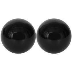 Fetish Fantasy Limited Edition Black Glass Ben-Wa Balls - Medium Sex Toy Fetish Fantasy Limited Edition Black Glass Ben-Wa Balls - Medium Sex Toy