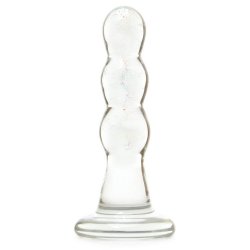 Glas Triple Play Beaded Butt Plug Sex Toy Glas Triple Play Beaded Butt Plug Sex Toy