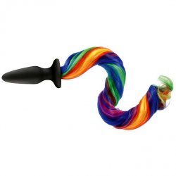 Unicorn Tails Silicone Plugs - Rainbow Sex Toy Unicorn Tails Silicone Plugs - Rainbow Sex Toy