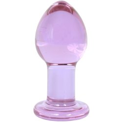 Crystal Premium Glass - Medium Plug - Clear to Purple Sex Toy Crystal Premium Glass - Medium Plug - Clear to Purple Sex Toy