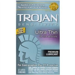 Trojan Ultra Thin Lubricated - 12 Pack Sex Toy Trojan Ultra Thin Lubricated - 12 Pack Sex Toy