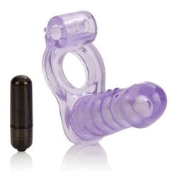 Ringmaster: Vibrating Double Up Bendable DP Cockring Sex Toy Ringmaster: Vibrating Double Up Bendable DP Cockring Sex Toy