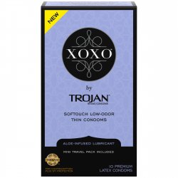 Trojan XOXO Softouch Low-odor Thin Condoms - 10-Pack Sex Toy Trojan XOXO Softouch Low-odor Thin Condoms - 10-Pack Sex Toy