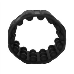 Adonis Silicone Reversible Silicone Enhancer - Black Sex Toy Adonis Silicone Reversible Silicone Enhancer - Black Sex Toy