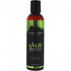 Intimate Earth: Aromatherapy Massage Oil Fresh Cut Grass - 4oz Sex Toy Intimate Earth: Aromatherapy Massage Oil Fresh Cut Grass - 4oz Sex Toy