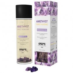 EXSENS of Paris Organic Massage Oil w/Stones - Amethyst Sweet Almond Sex Toy EXSENS of Paris Organic Massage Oil w/Stones - Amethyst Sweet Almond Sex Toy