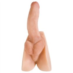 Rock Hard Cyberskin Ass Stroker w/ Erect Cock Sex Toy Rock Hard Cyberskin Ass Stroker w/ Erect Cock Sex Toy