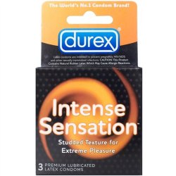 Durex Intense Sensation Lubricated - 3 Pack Sex Toy Durex Intense Sensation Lubricated - 3 Pack Sex Toy