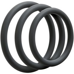 Optimale: 3 C-Ring Thin Set - Slate Sex Toy Optimale: 3 C-Ring Thin Set - Slate Sex Toy