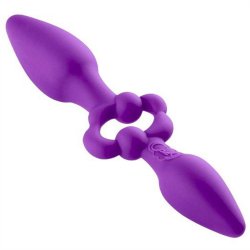 Cloud 9 Pro Sensual - Oversized Double Dare Dual Plug - Purple Sex Toy Cloud 9 Pro Sensual - Oversized Double Dare Dual Plug - Purple Sex Toy