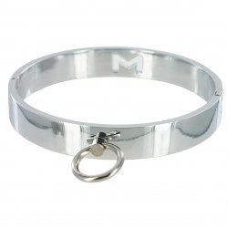 Master Series: Chrome Slave Collar - Small Sex Toy Master Series: Chrome Slave Collar - Small Sex Toy
