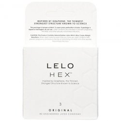 Lelo: Hex Condoms - 3pack Sex Toy Lelo: Hex Condoms - 3pack Sex Toy
