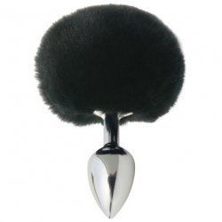 Midnight: Metal Bunny Butt Plug Sex Toy Midnight: Metal Bunny Butt Plug Sex Toy