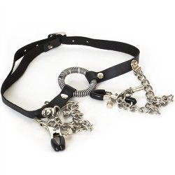 Fetish Fantasy O-Ring Gag With Nipple Clamps Sex Toy Fetish Fantasy O-Ring Gag With Nipple Clamps Sex Toy