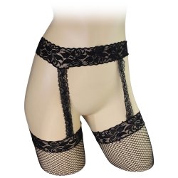 Lovelife: Lace Garter Fishnet Thigh Highs - O/S Sex Toy Lovelife: Lace Garter Fishnet Thigh Highs - O/S Sex Toy