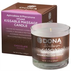 Dona Kissable Massage Candle - Chocolate Mousse - 4.75oz. Sex Toy Dona Kissable Massage Candle - Chocolate Mousse - 4.75oz. Sex Toy
