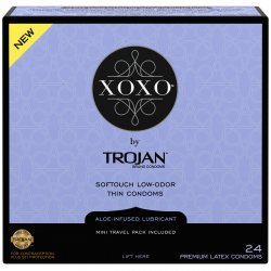 Trojan XOXO Softouch Low-odor Thin Condoms - 24-Pack Sex Toy Trojan XOXO Softouch Low-odor Thin Condoms - 24-Pack Sex Toy