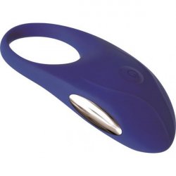 Adam & Eve Rechargeable Couples Penis Ring - Blue Sex Toy Adam & Eve Rechargeable Couples Penis Ring - Blue Sex Toy