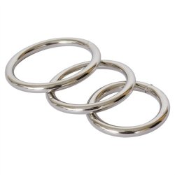 Metal Cock Ring 3-Pack Sex Toy Metal Cock Ring 3-Pack Sex Toy