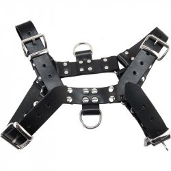 Rouge O T H-Front Harness - Large - Black Sex Toy Rouge O T H-Front Harness - Large - Black Sex Toy