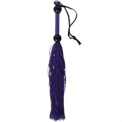 Rubber Tickler Whip - Purple 14" Sex Toy Rubber Tickler Whip - Purple 14" Sex Toy