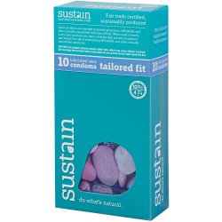 Sustain Tailored Fit Condom - 10 Pack Sex Toy Sustain Tailored Fit Condom - 10 Pack Sex Toy