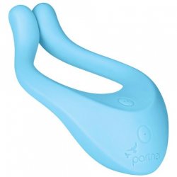 Satisfyer Partner Multifun 1 100-function Triple Motor Rechargeable Silicone Couples Vibrator - Blue Sex Toy Satisfyer Partner Multifun 1 100-function Triple Motor Rechargeable Silicone Couples Vibrator - Blue Sex Toy