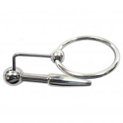 Rouge Urethral Probe with Cockring Sex Toy Rouge Urethral Probe with Cockring Sex Toy