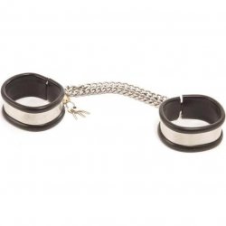 Rapture: Steel Band Ankle Cuff Shackles - Small Sex Toy Rapture: Steel Band Ankle Cuff Shackles - Small Sex Toy